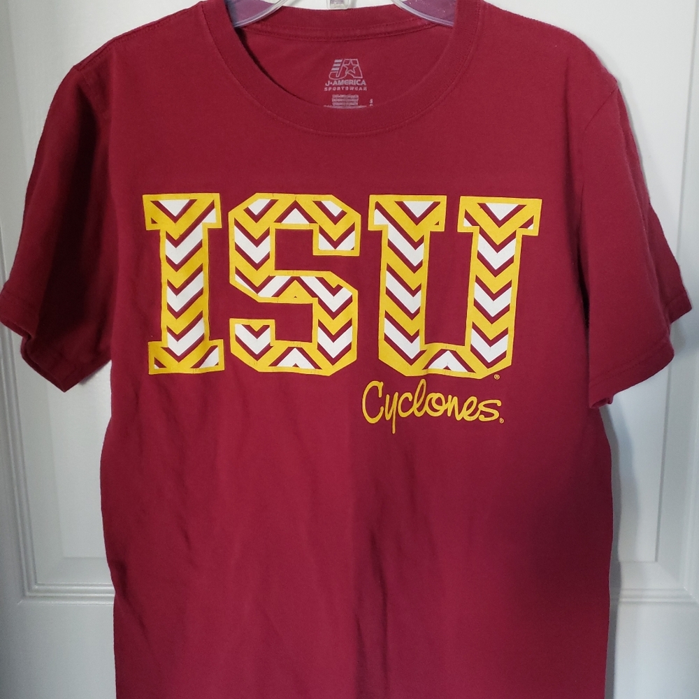 Men's Iowa State University ISU Cyclones Red Short Sleeve T-Shirt Sz. S
